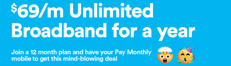 2degrees Broadband from $69/mth