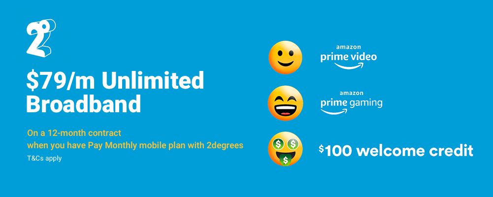 2degrees Broadband from $79/mth