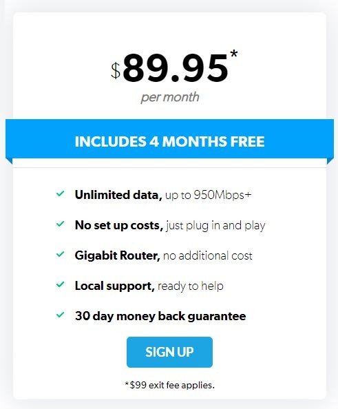 Stuff Fibre Gig Offer