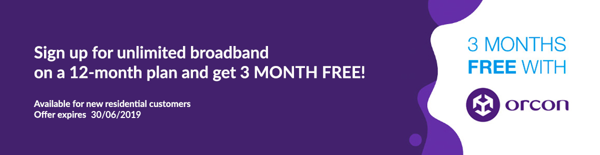 Orcon Exclusive 3 months free