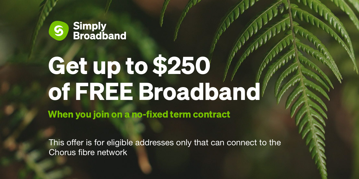 Get up to $250 of Free Broadband