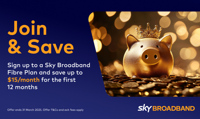 Save up to $15/month with Sky Broadband!