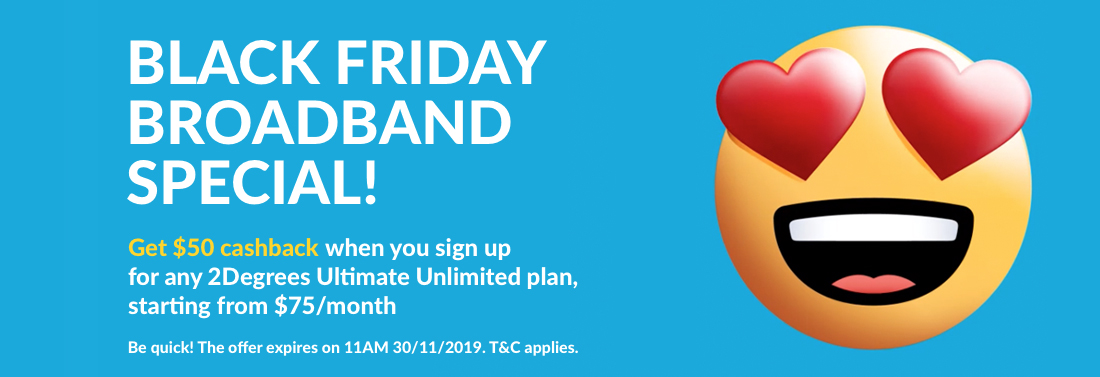 2degrees - Black Friday Broadband Special