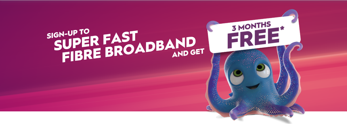 Stuff Fibre 3 months Free Exclusive SIGN-UP TO SUPER FAST FIBRE BROADBAND and get 3 MONTHS FREE
