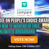 Win 12 months of FREE, unlimited broadband
