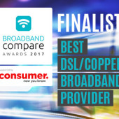 Best Copper / DSL Broadband Provider Broadband Compare Awards 2017 - Finalists