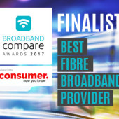 Best Fibre Broadband Provider Broadband Compare Awards 2017 - Finalists