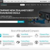 Redesigned experience for compare broadband at Broadband Compare