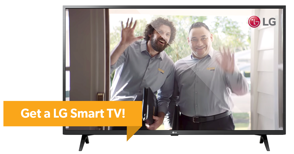 Get a LG Smart TV with Nova Energy TV Bundle Plan