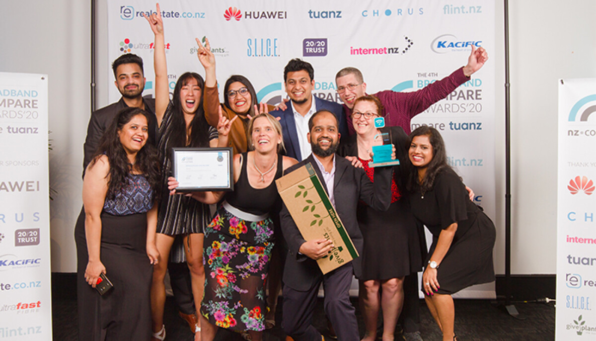 Slingshot win Broadband Provider of the Year 2020