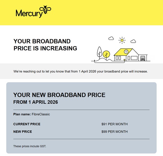 Beat the Mercury Broadband Price Increase with Broadband Compare