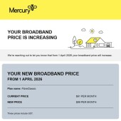Beat the Mercury Broadband Price Increase with Broadband Compare