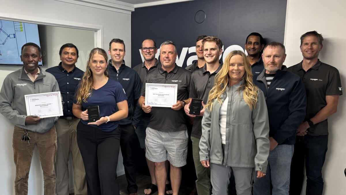 Voyager Team celebrating their NZ Compare Award wins